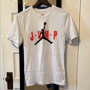 Nike White and Black Jumpman men’s small T-Shirt